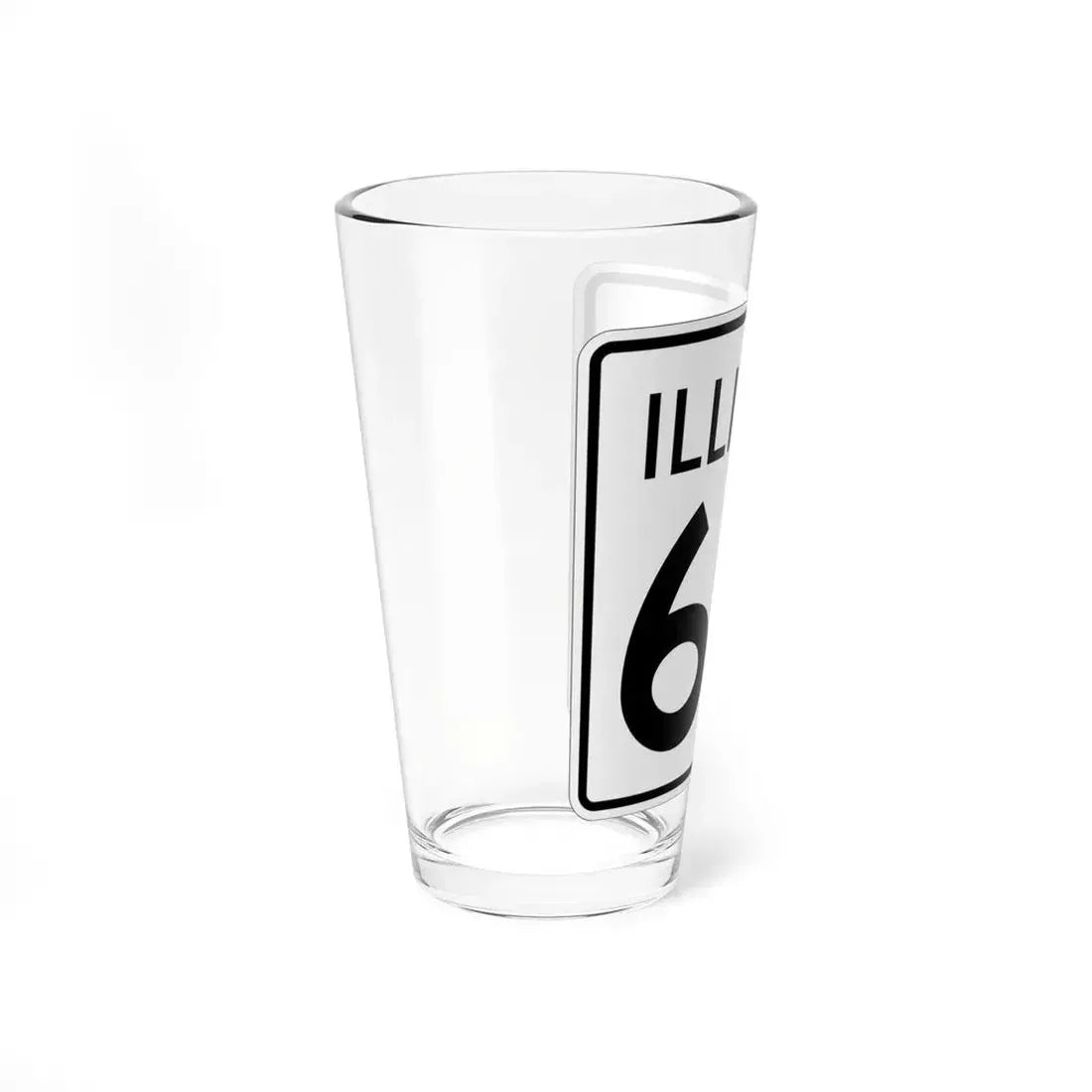 Illinois 65 1960 (Illinois) (Road Sign) Pint Glss 16oz - Go Mug Yourself