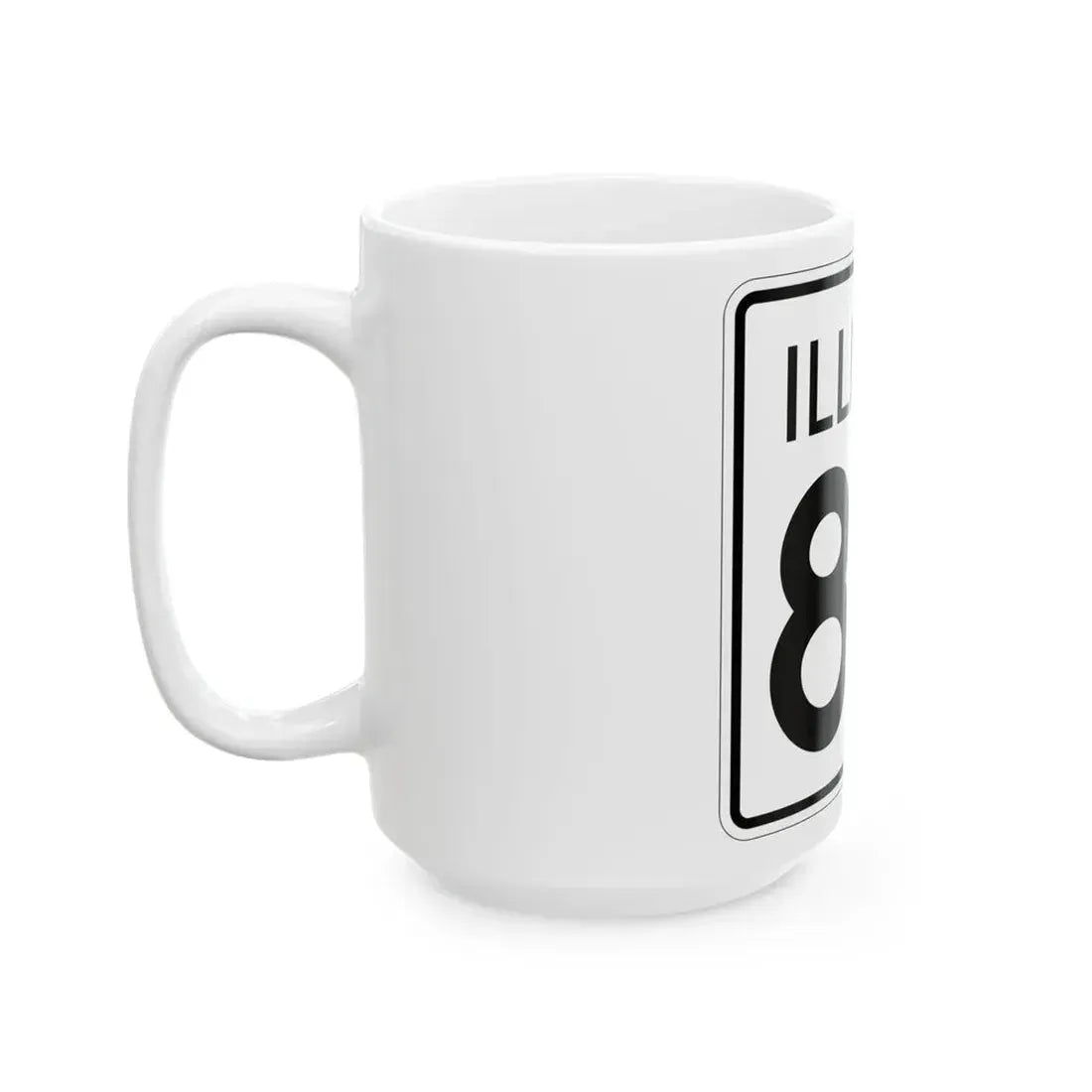 Illinois 80 1960 (Illinois) (Road Sign) White Coffee Mug - Go Mug Yourself