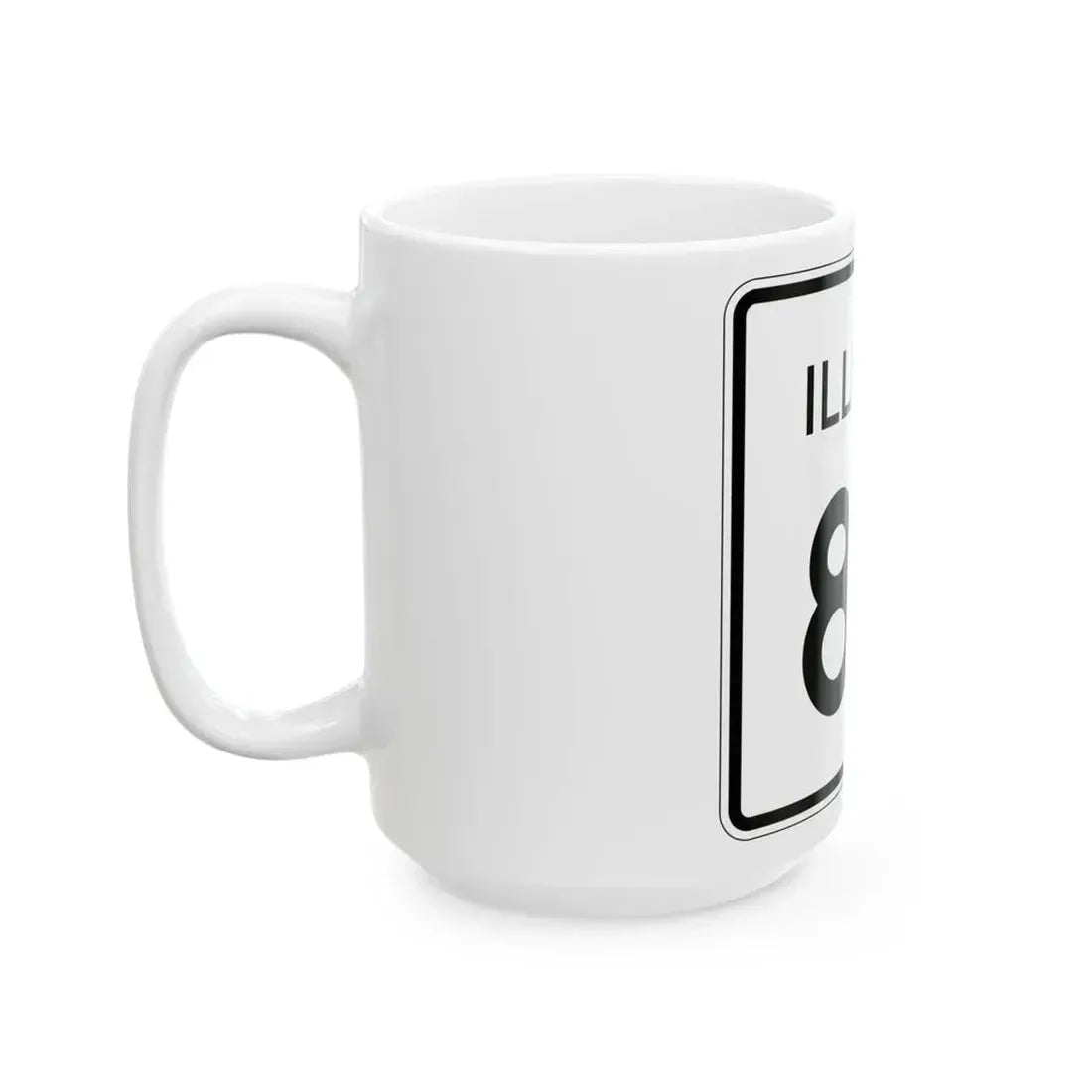 Illinois 85 (Illinois) (Road Sign) White Coffee Mug - Go Mug Yourself