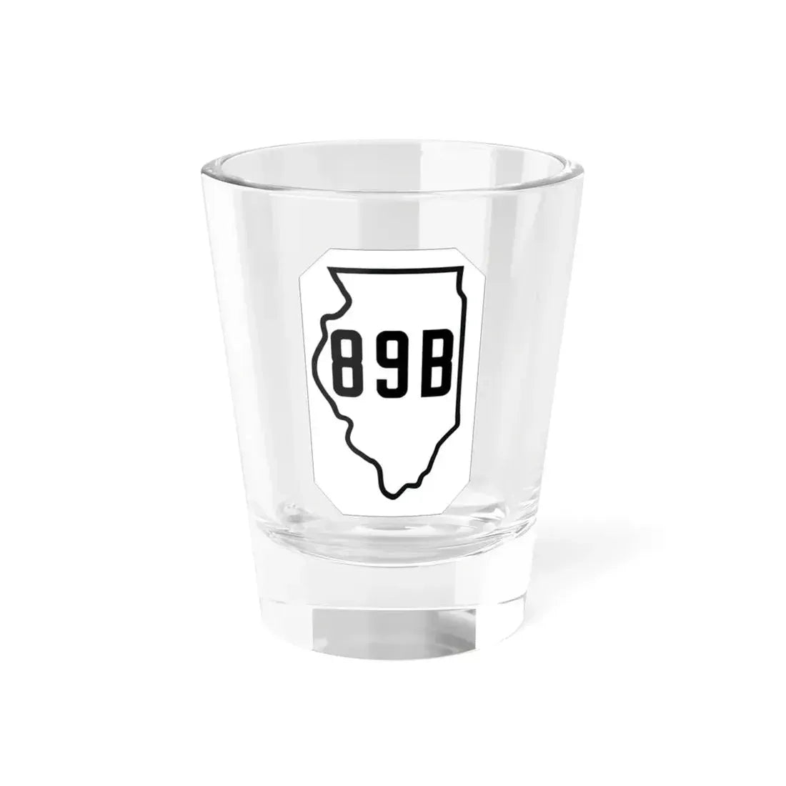 Illinois 89B 1926 (Illinois) (Road Sign) Shot Glass 1.5oz 1.5oz - Go Mug Yourself