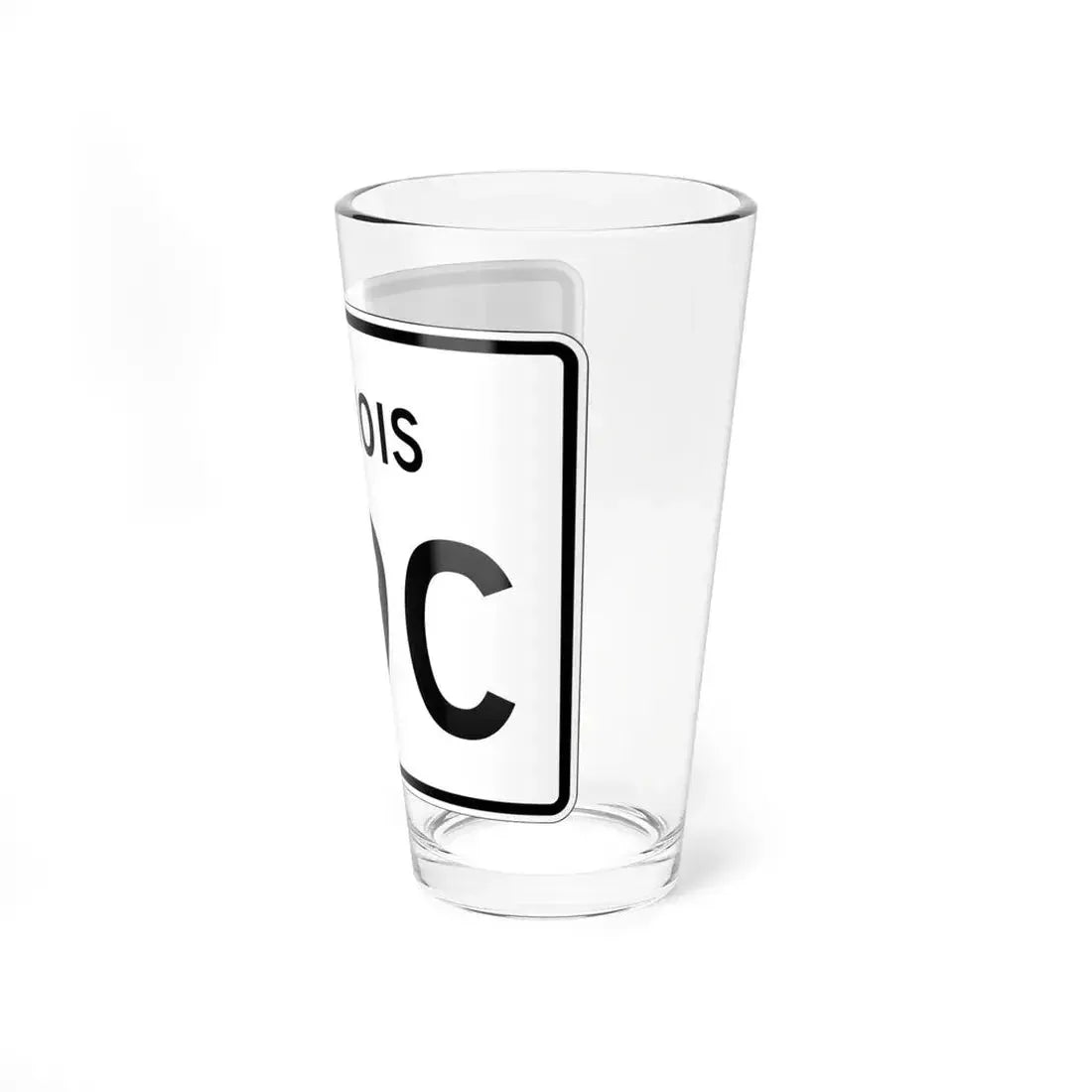 Illinois 89C (Illinois) (Road Sign) Pint Glass 16oz - Go Mug Yourself