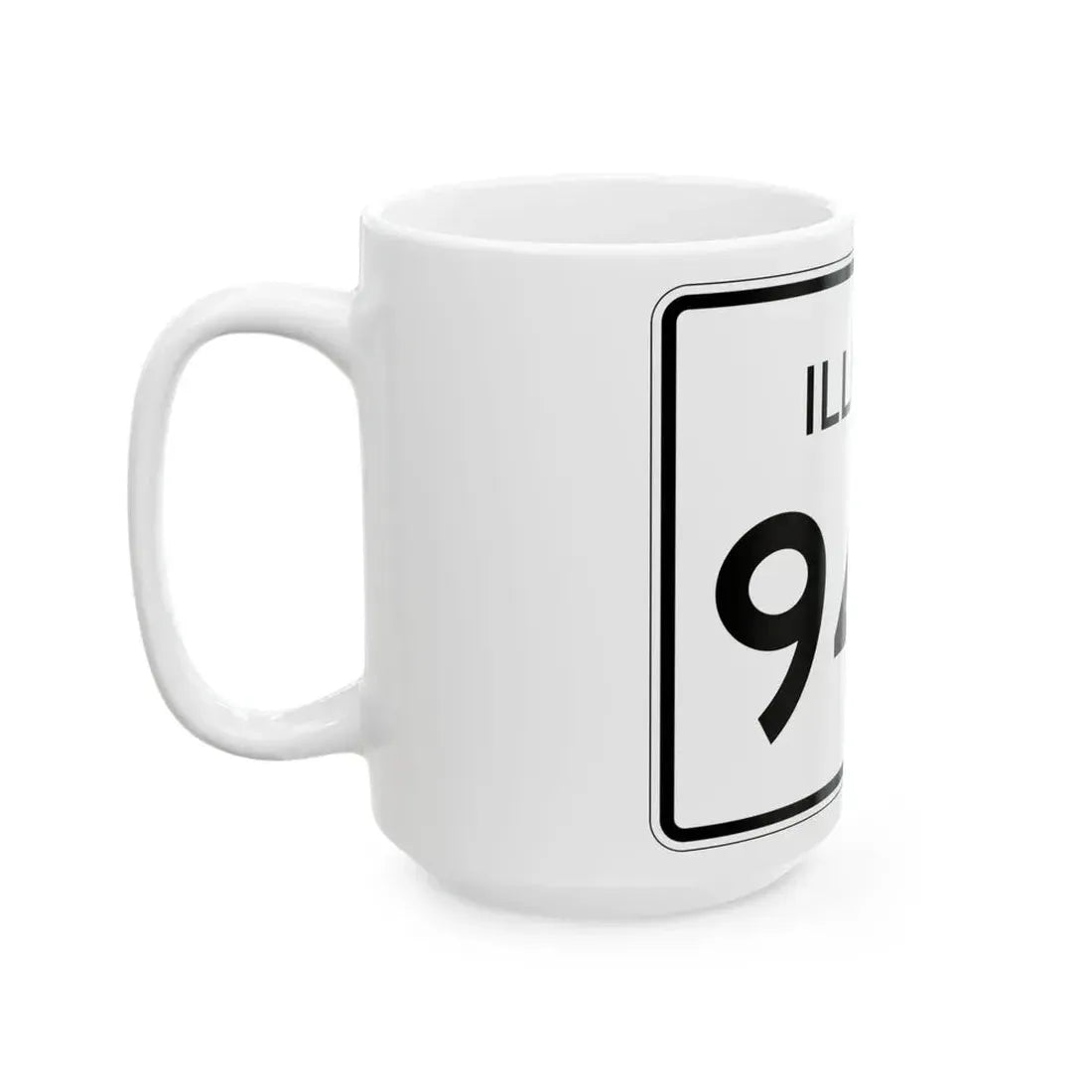 Illinois 94A (Illinois) (Road Sign) White Coffee Mug - Go Mug Yourself
