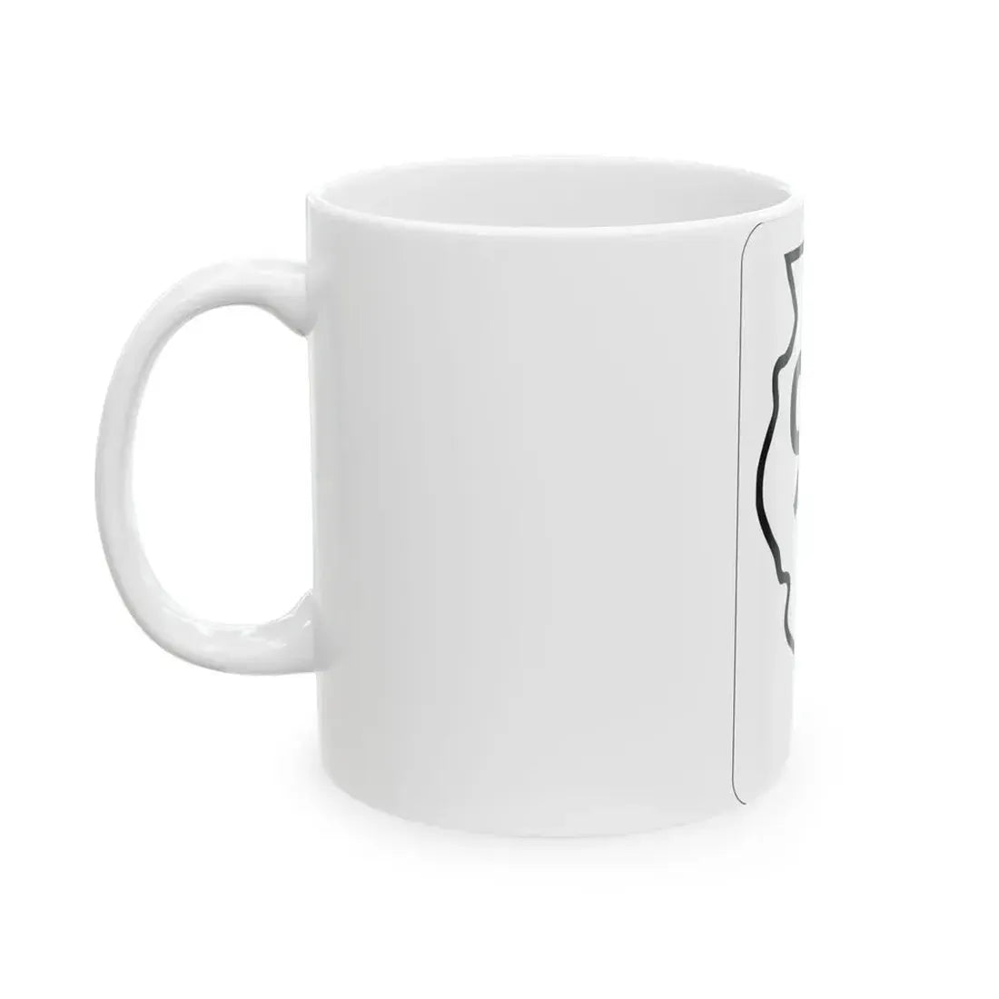 Illinois 96 1950 (Illinois) (Road Sign) White Coffee Mug - Go Mug Yourself