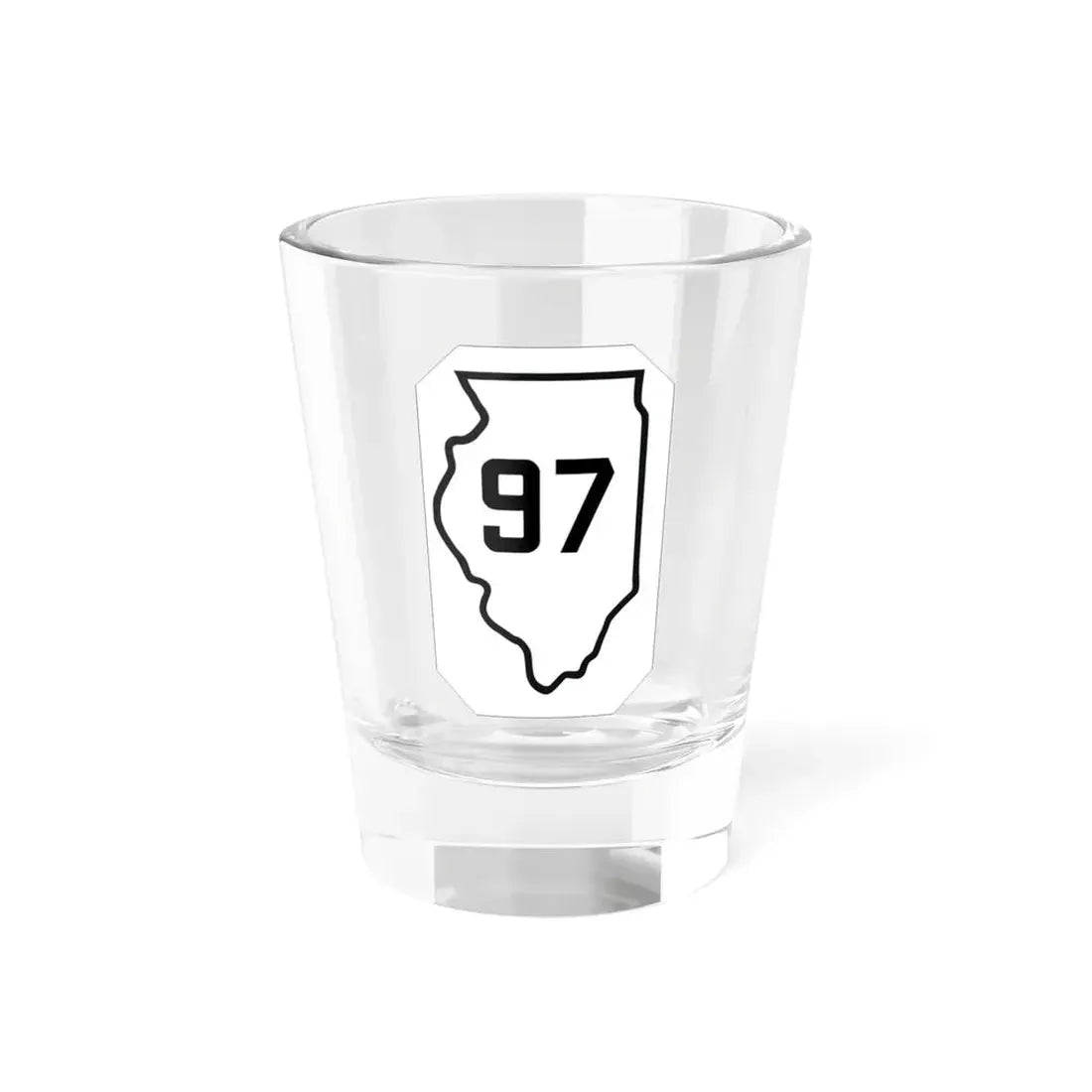 Illinois 97 1926 (Illinois) (Road Sign) Shot Glass 1.5oz 1.5oz - Go Mug Yourself