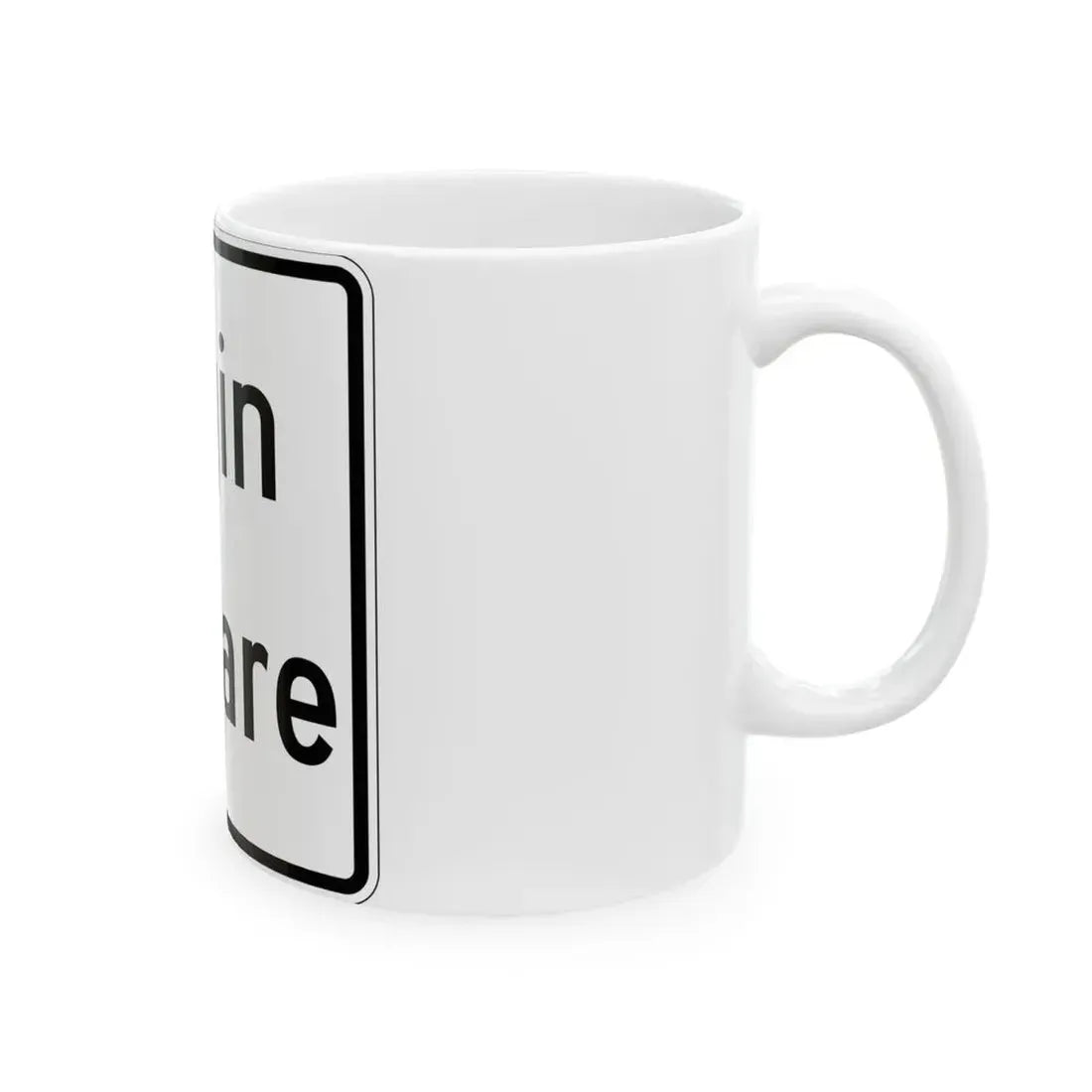 Illinois ElginOHare Expressway (Illinois) (Road Sign) White Coffee Mug - Go Mug Yourself