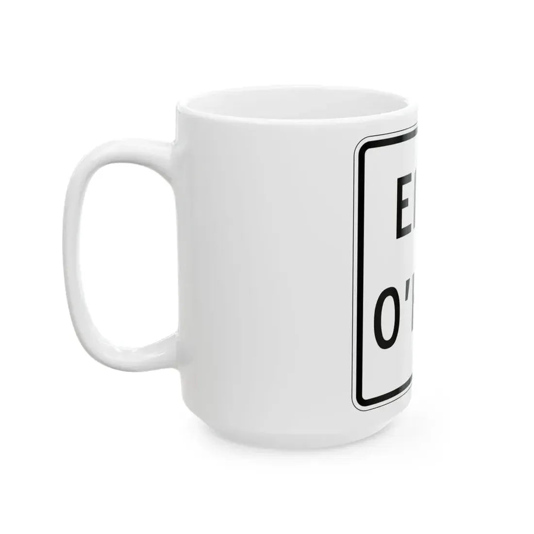Illinois ElginOHare Expressway (Illinois) (Road Sign) White Coffee Mug - Go Mug Yourself