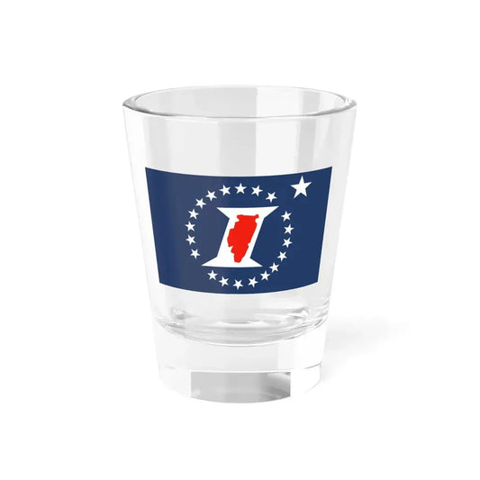 Illinois Sesquicentennial Flag (United States) Shot Glass 1.5oz 1.5oz - Go Mug Yourself