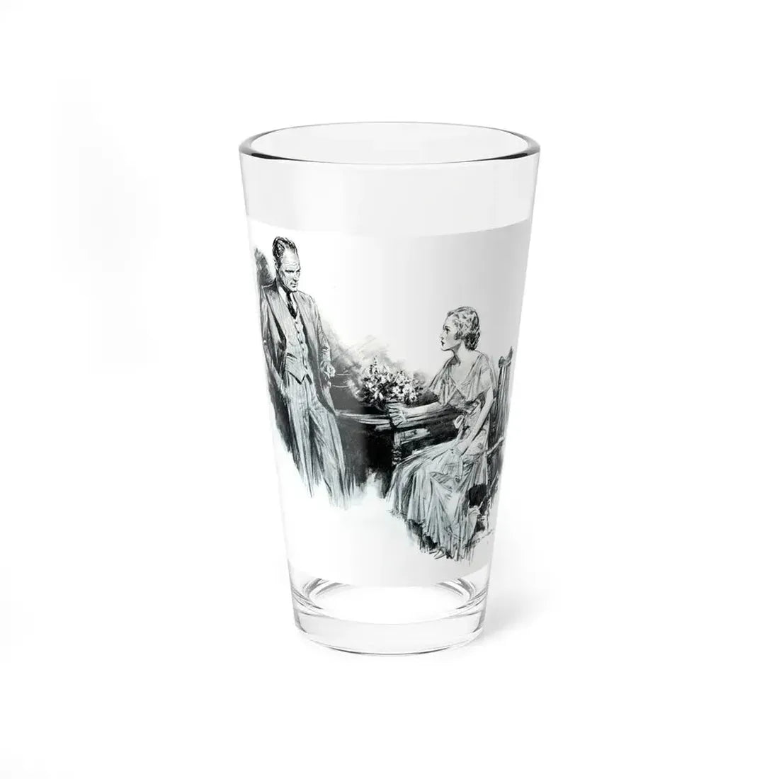 Illustration by Charles D. Mitchell, 1933 (2) - Pint Glass 16oz 16oz - Go Mug Yourself