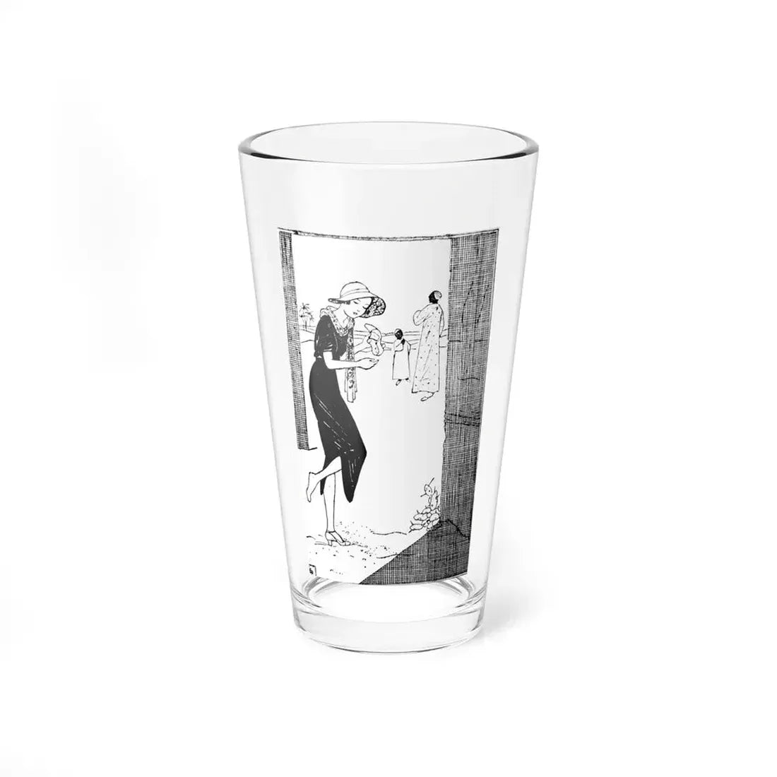 Illustration by Gladys Peto (3) - Pint Glass 16oz 16oz - Go Mug Yourself