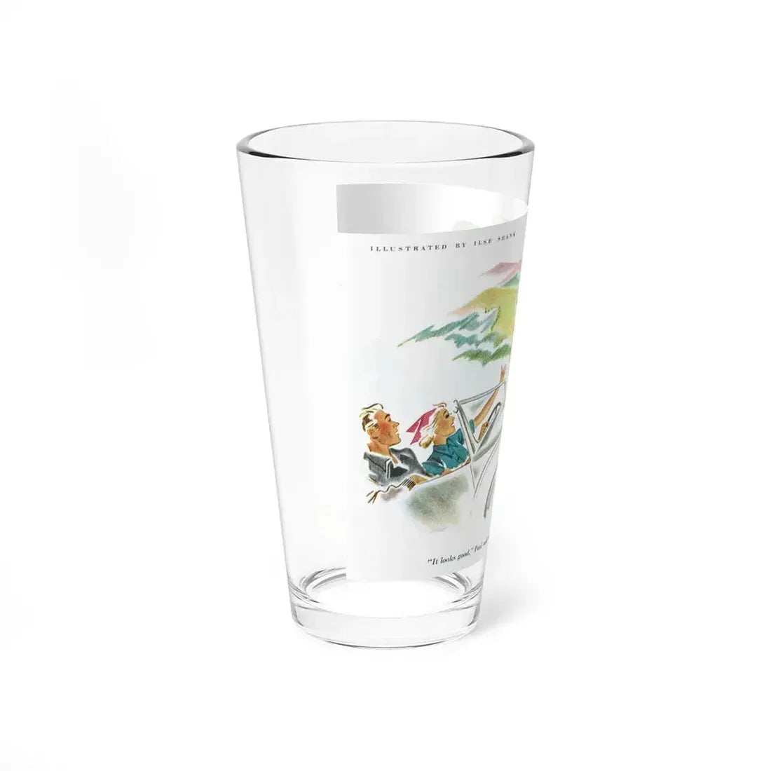 Illustration by Ilse Shank, 1937 - Pint Glass 16oz - Go Mug Yourself
