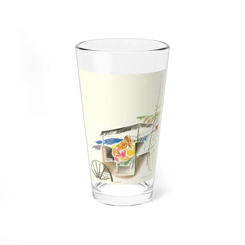 Illustration by Ilse Shank, 1938 - Pint Glass 16oz 16oz - Go Mug Yourself
