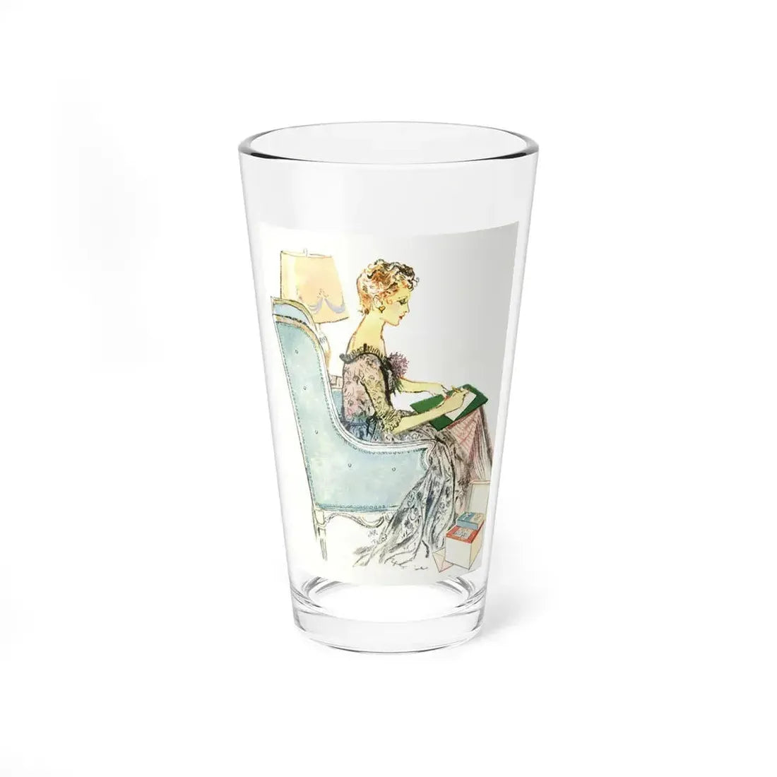 Illustration by JKR, 1954 - Pint Glass 16oz 16oz - Go Mug Yourself