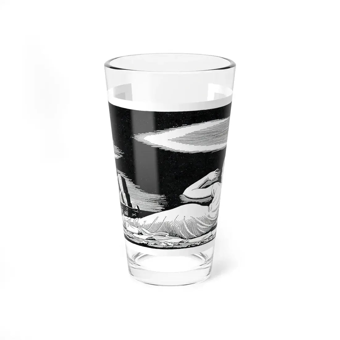 Illustration by Rockwell Kent, 1927 (3) - Pint Glass 16oz 16oz - Go Mug Yourself