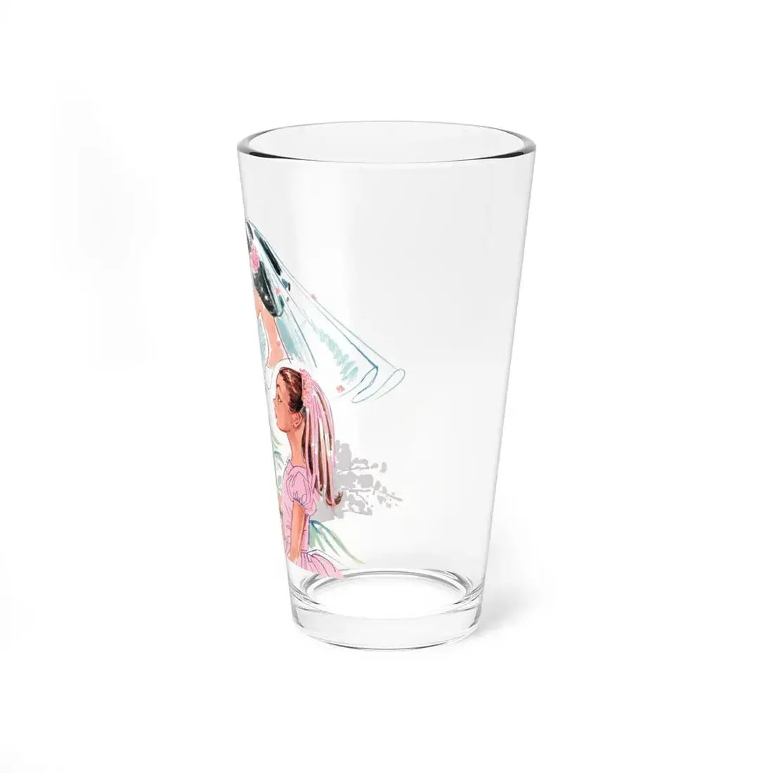 Illustration From Woman magazine, 1957 - Pint Glass 16oz - Go Mug Yourself