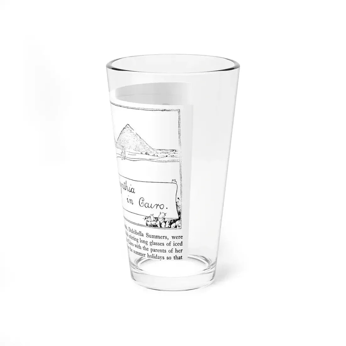 Illustration in 1920s Happy Holiday Stories book (3) - Pint Glass 16oz - Go Mug Yourself