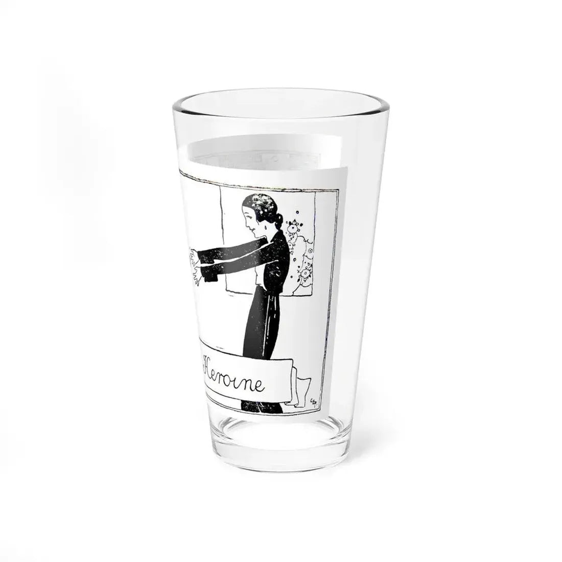 Illustration in 1920s Happy Holiday Stories book (4) - Pint Glass 16oz - Go Mug Yourself