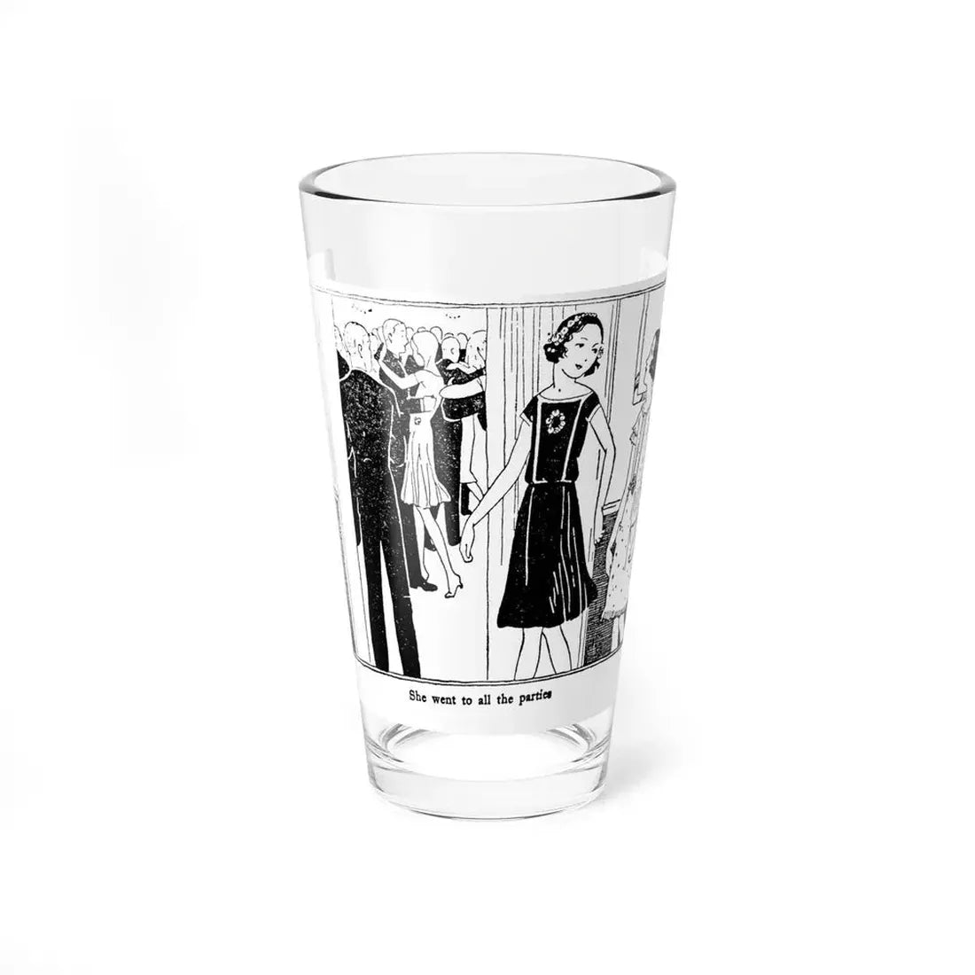 Illustration in 1920s Happy Holiday Stories book (7) - Pint Glass 16oz 16oz - Go Mug Yourself