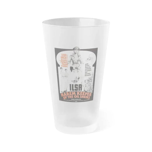 ILSA HAREM KEEPER OF THE OIL SHEIKS 1976 Movie Poster - Frosted Pint Glass 16oz 16oz Frosted - Go Mug Yourself