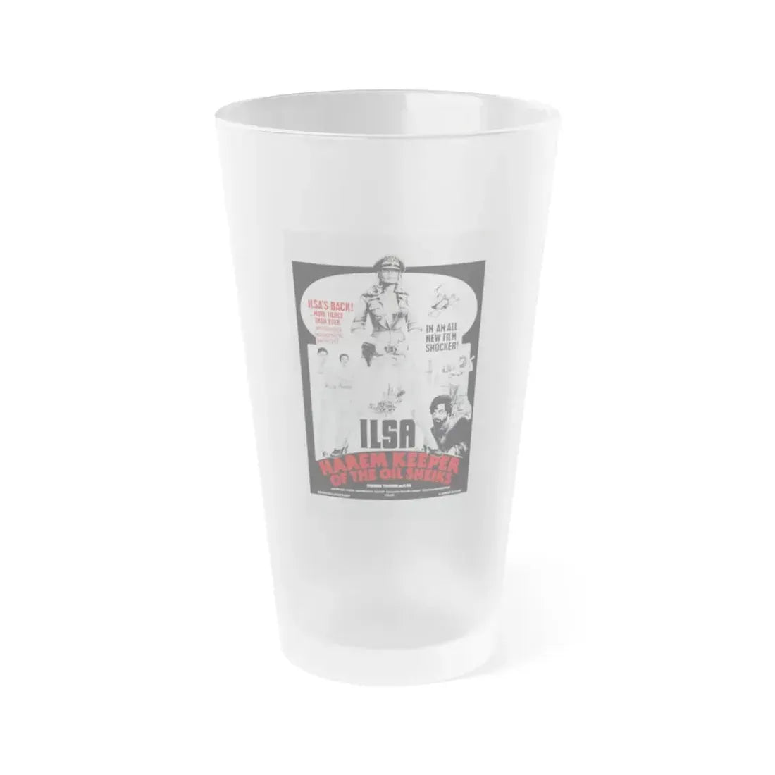 ILSA HAREM KEEPER OF THE OIL SHEIKS (3) 1976 Movie Poster - Frosted Pint Glass 16oz 16oz Frosted - Go Mug Yourself