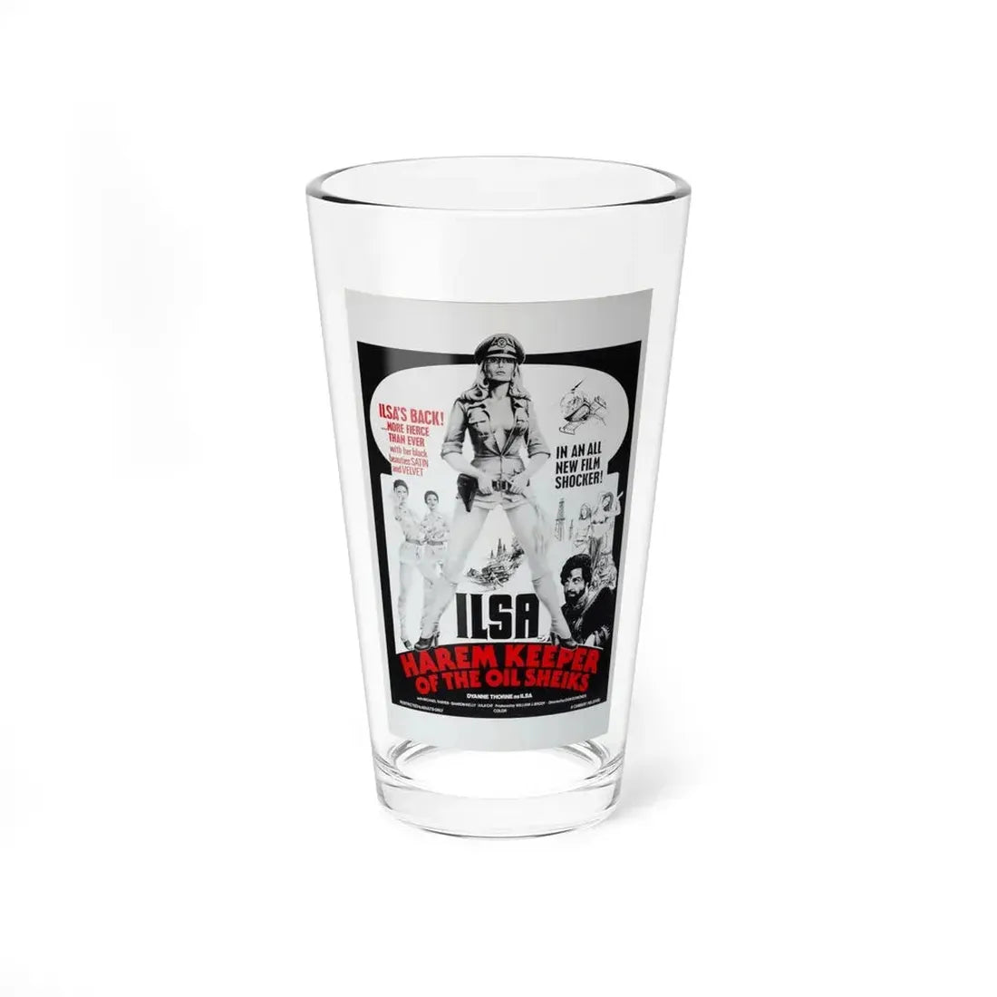ILSA HAREM KEEPER OF THE OIL SHEIKS (3) 1976 Movie Poster - Pint Glass 16oz 16oz - Go Mug Yourself