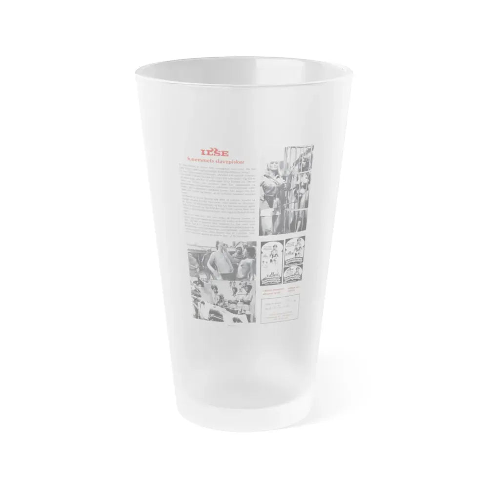 ILSA HAREM KEEPER OF THE OIL SHEIKS (CERTIFICATE) 1976 Movie Poster - Frosted Pint Glass 16oz 16oz Frosted - Go Mug Yourself
