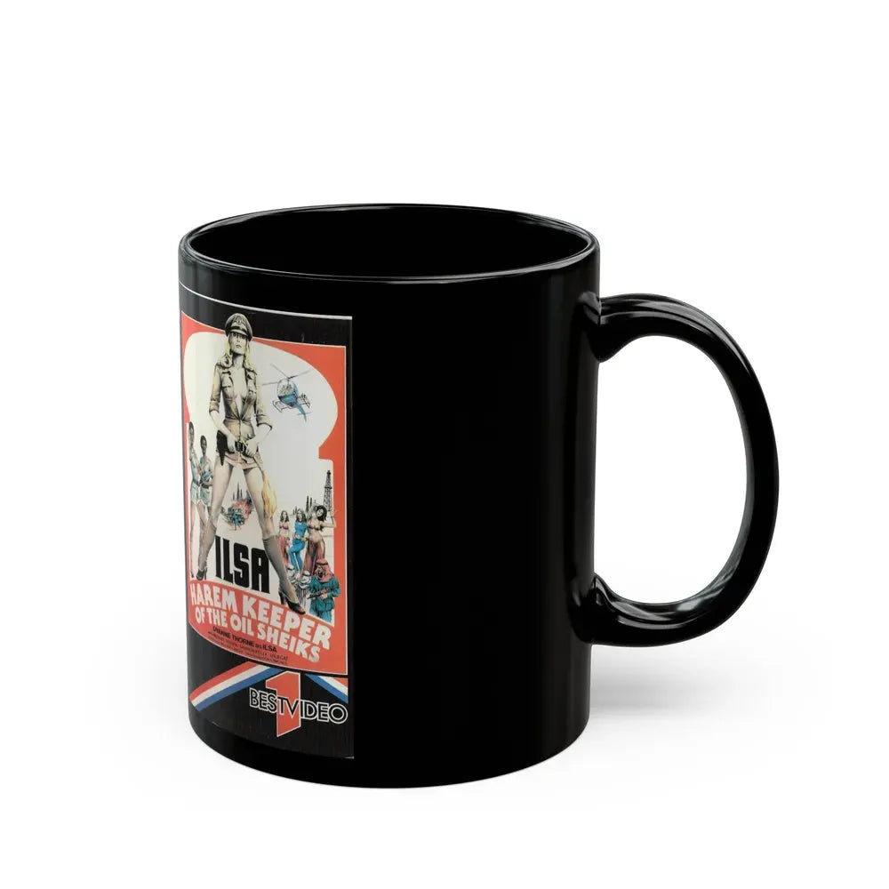 ILSA HAREM KEEPER OF THE OIL SHEIKS (VHS COVER) - Black Coffee Mug - Go Mug Yourself