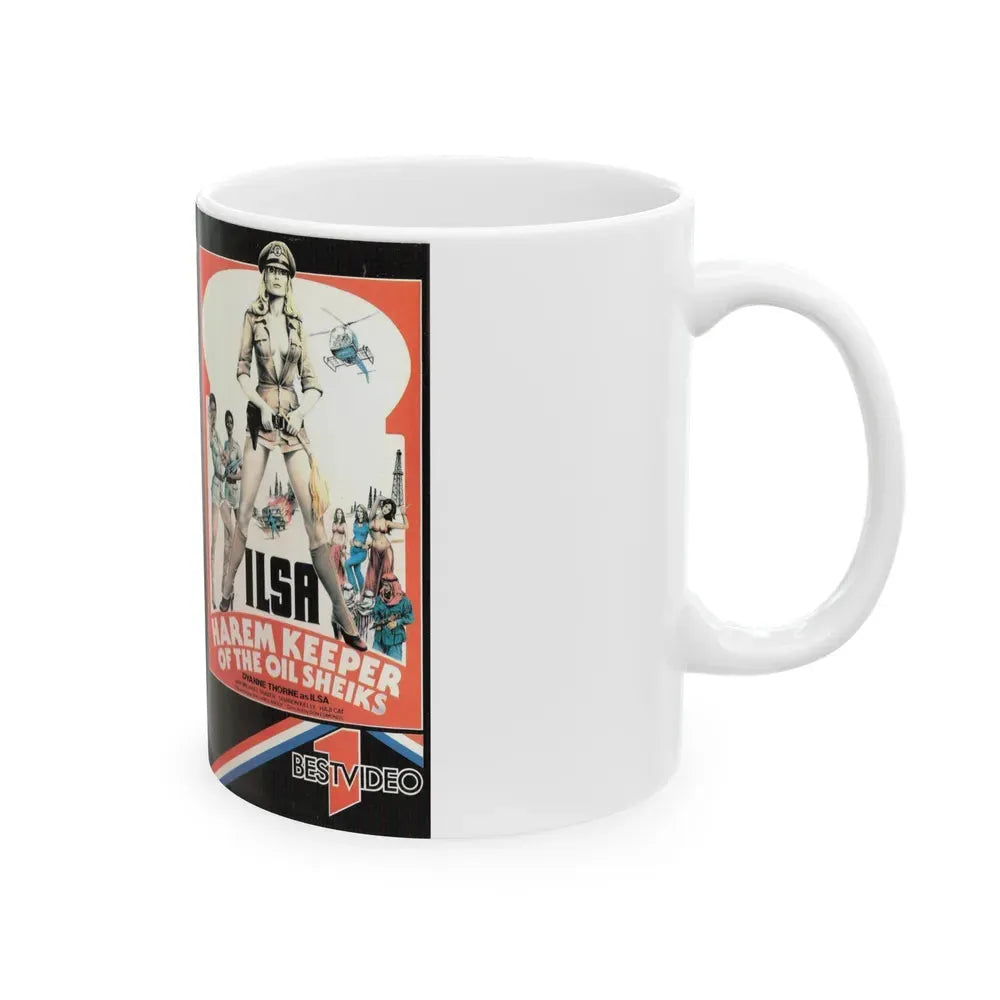 ILSA HAREM KEEPER OF THE OIL SHEIKS (VHS COVER) - White Coffee Mug - Go Mug Yourself