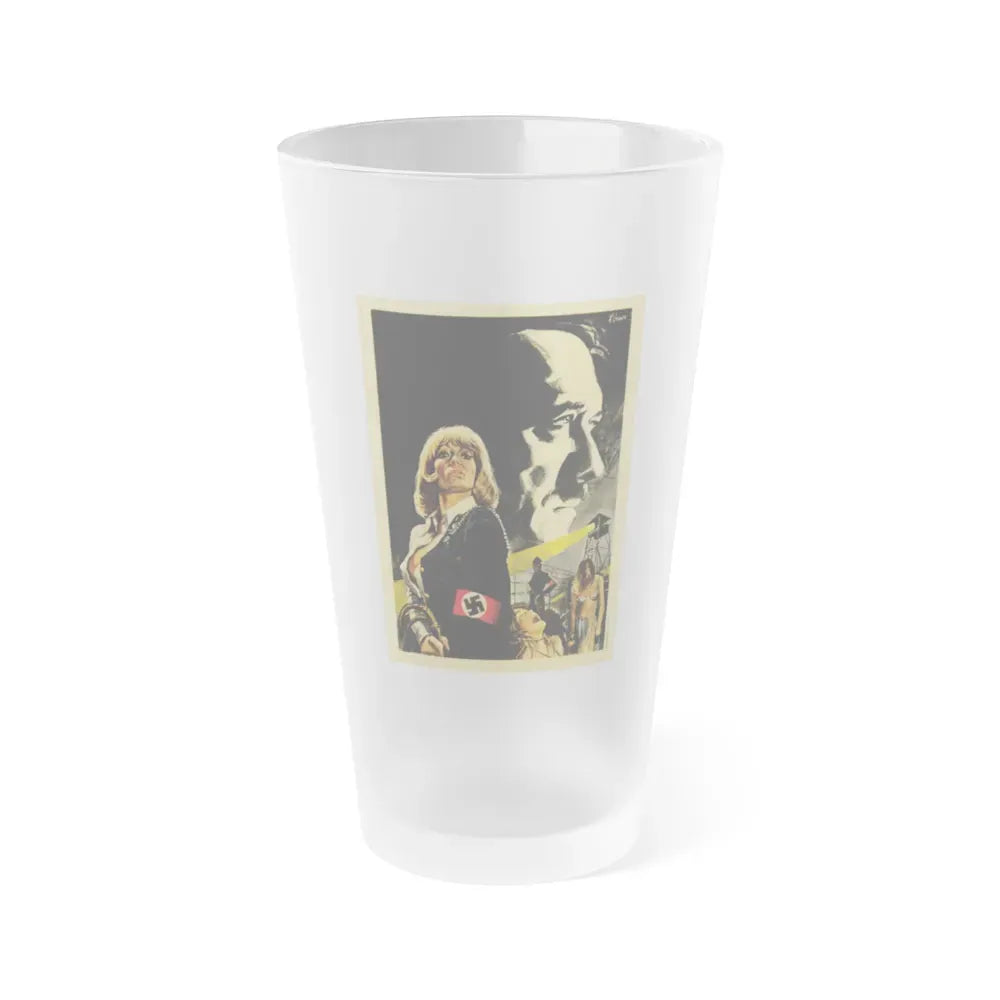 ILSA SHE-WOLF OF THE SS (FOREIGN) 2 1975 Movie Poster - Frosted Pint Glass 16oz 16oz Frosted - Go Mug Yourself
