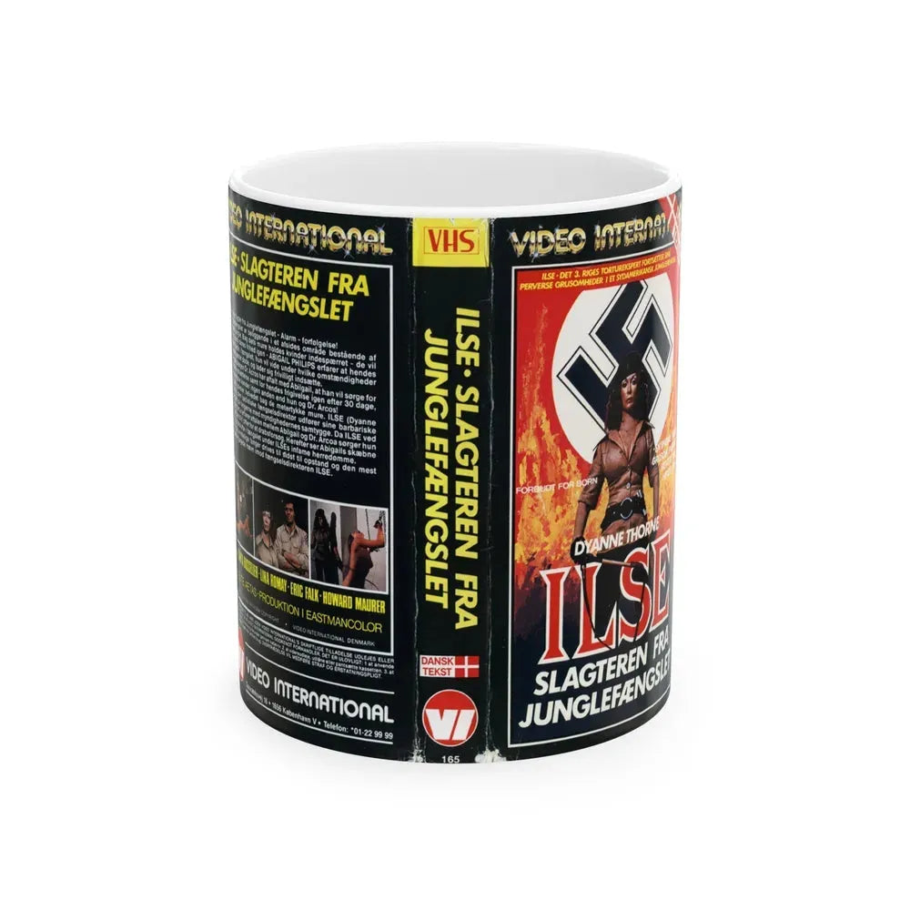 ILSA WICKED WARDEN DANISH (VHS COVER) - White Coffee Mug 11oz - Go Mug Yourself
