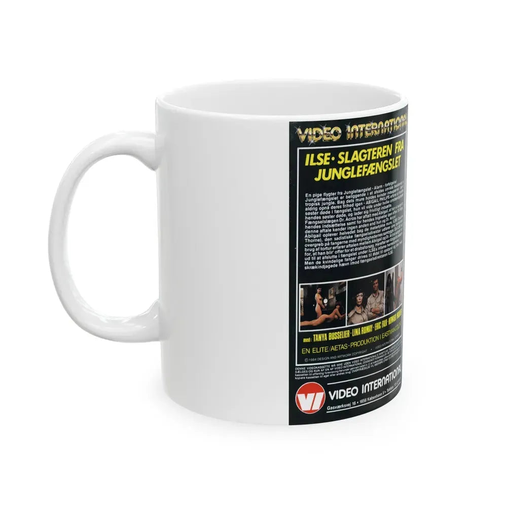 ILSA WICKED WARDEN DANISH (VHS COVER) - White Coffee Mug - Go Mug Yourself