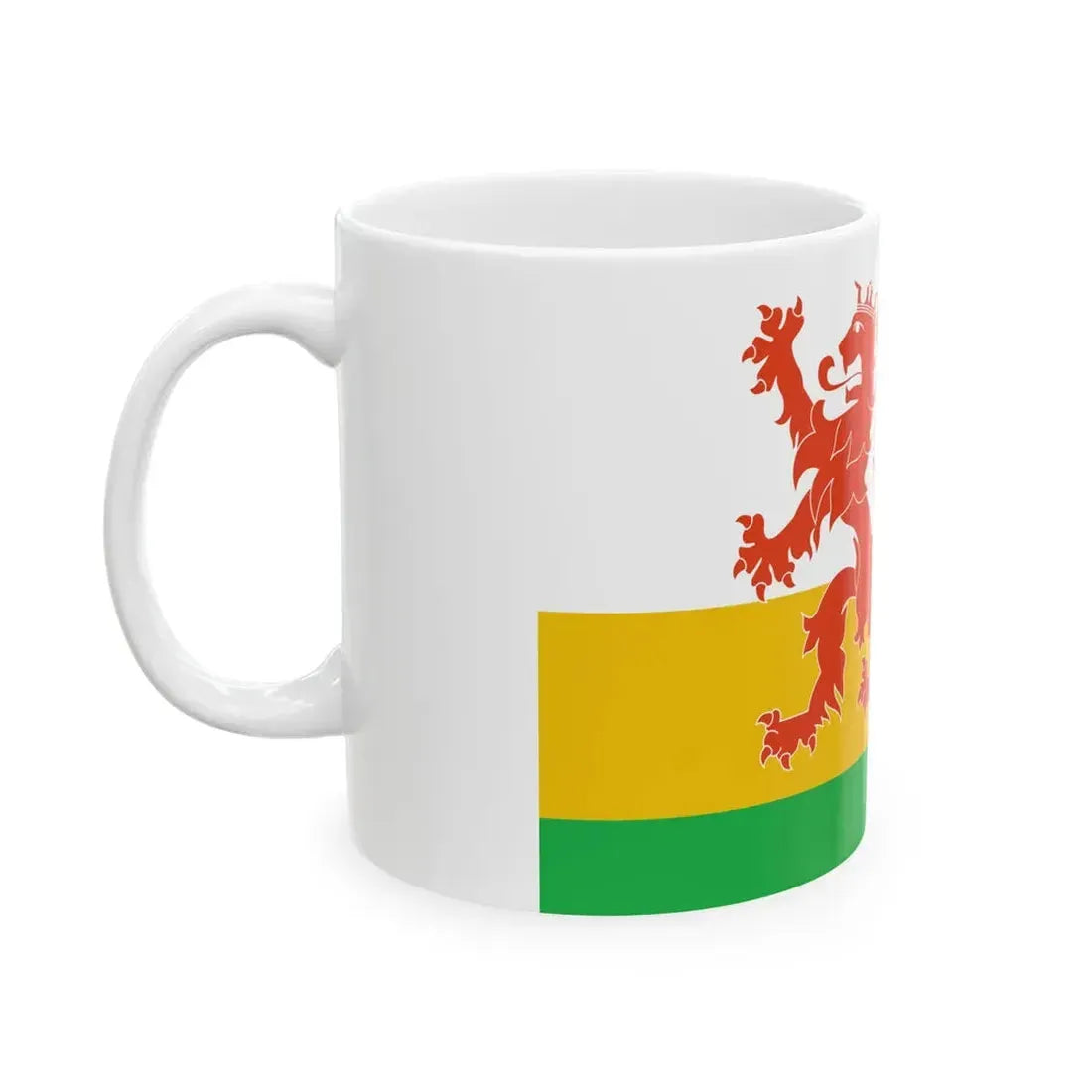 Imaginary duchy of Limburg flag (Netherlands) White Coffee Mug - Go Mug Yourself