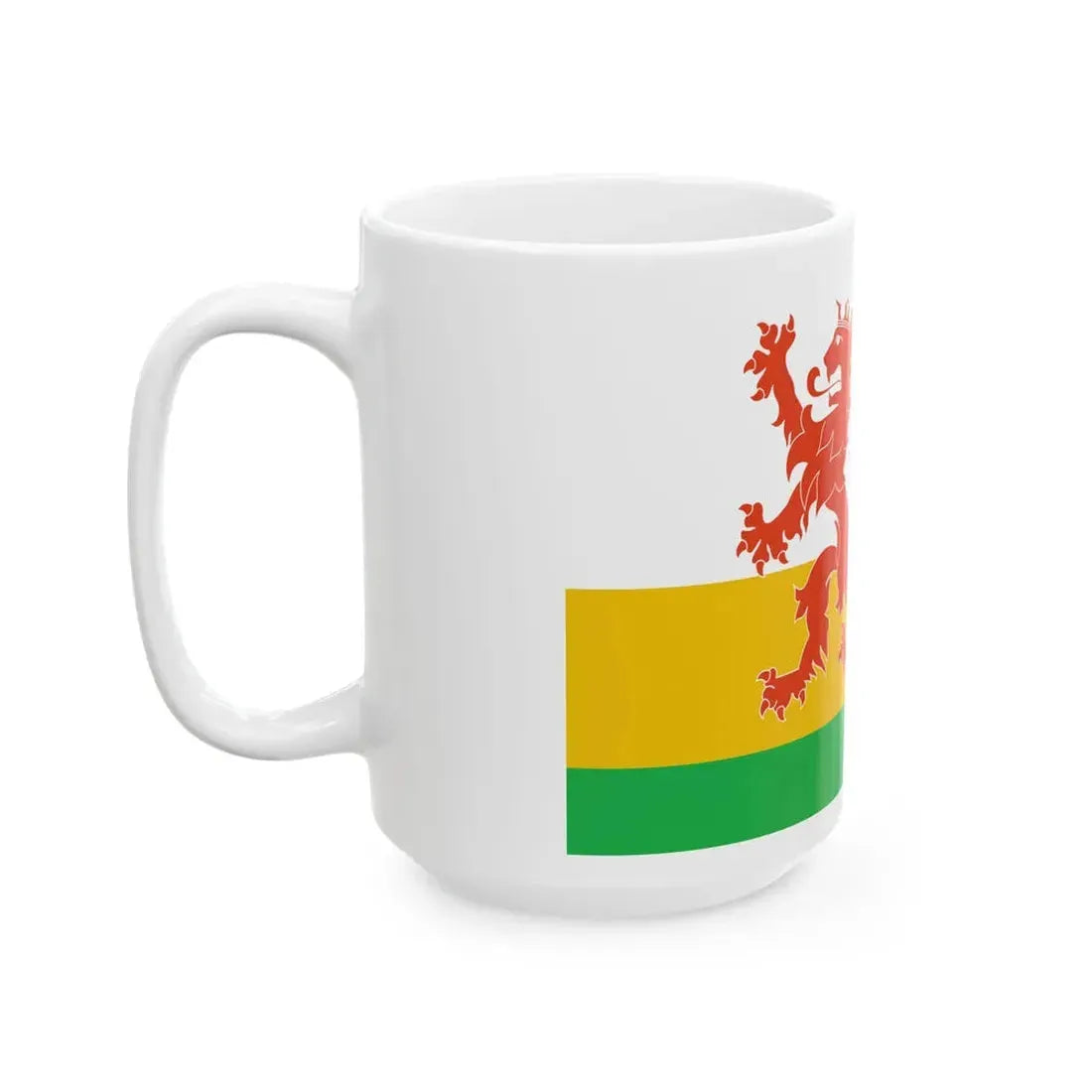 Imaginary duchy of Limburg flag (Netherlands) White Coffee Mug - Go Mug Yourself