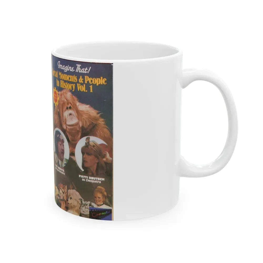 IMAGINE THAT GREAT MOMENTS AND PEOPLE IN HISTORY VOLUME 1 (VHS COVER) - White Coffee Mug - Go Mug Yourself