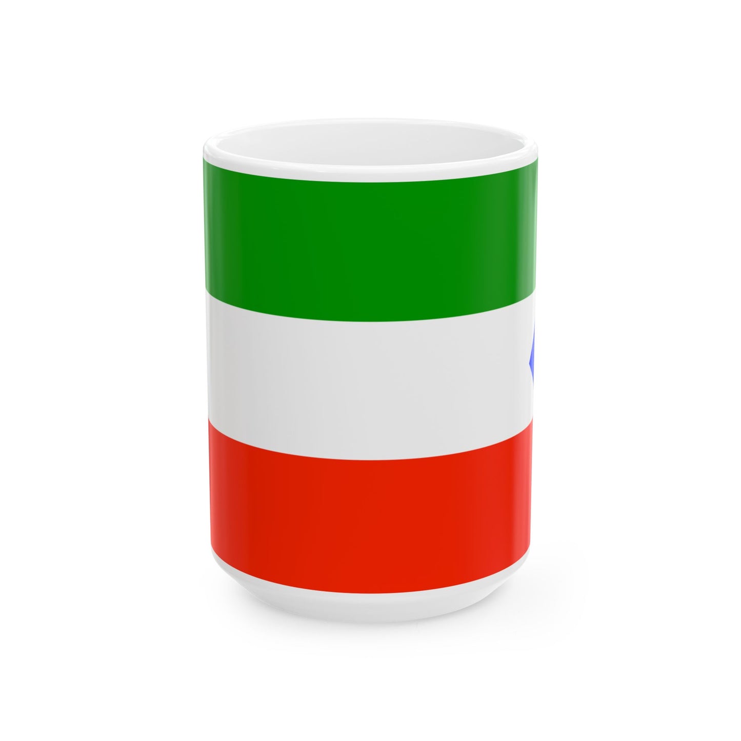 Imbabura Flag (Ecuador) White Coffee Mug-15oz-Go Mug Yourself