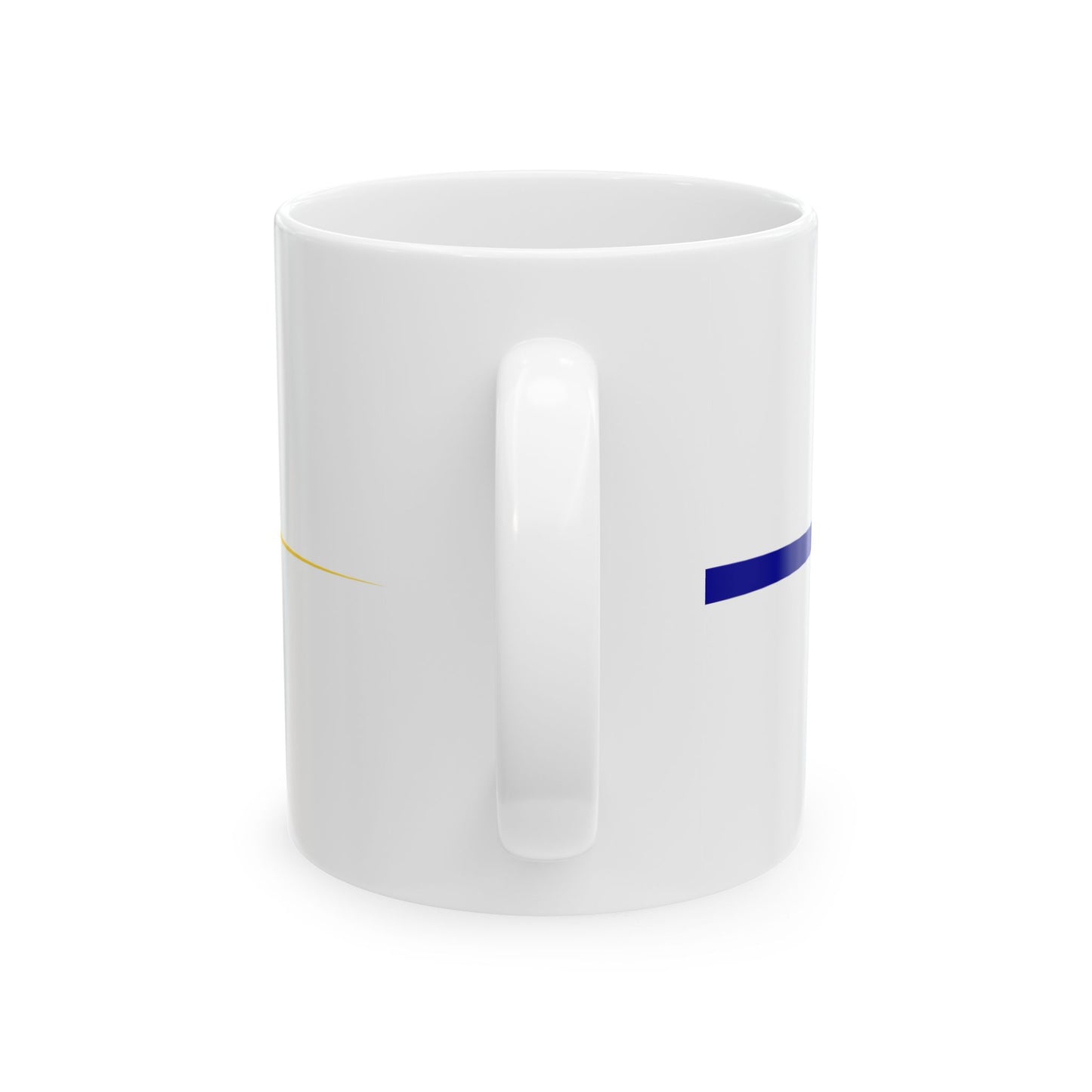 Imperial Chinese Navy Commission Pennant 1890-1909 (China) White Coffee Mug-Go Mug Yourself