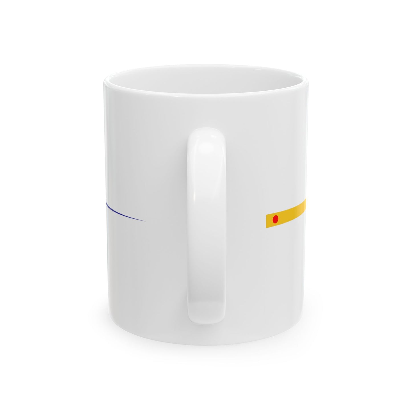 Imperial Chinese Navy Commission Pennant 1909-1911 (China) White Coffee Mug-Go Mug Yourself