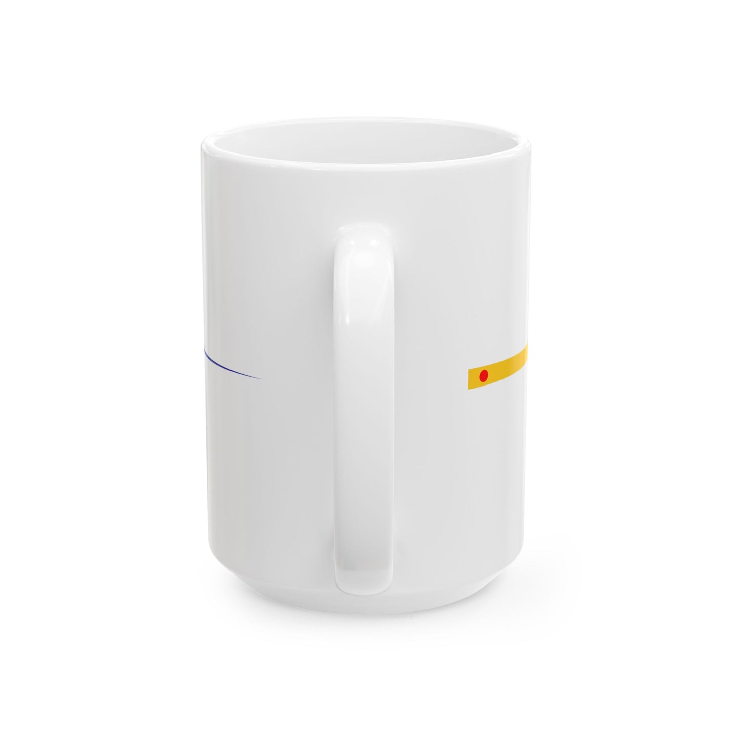 Imperial Chinese Navy Commission Pennant 1909-1911 (China) White Coffee Mug-Go Mug Yourself