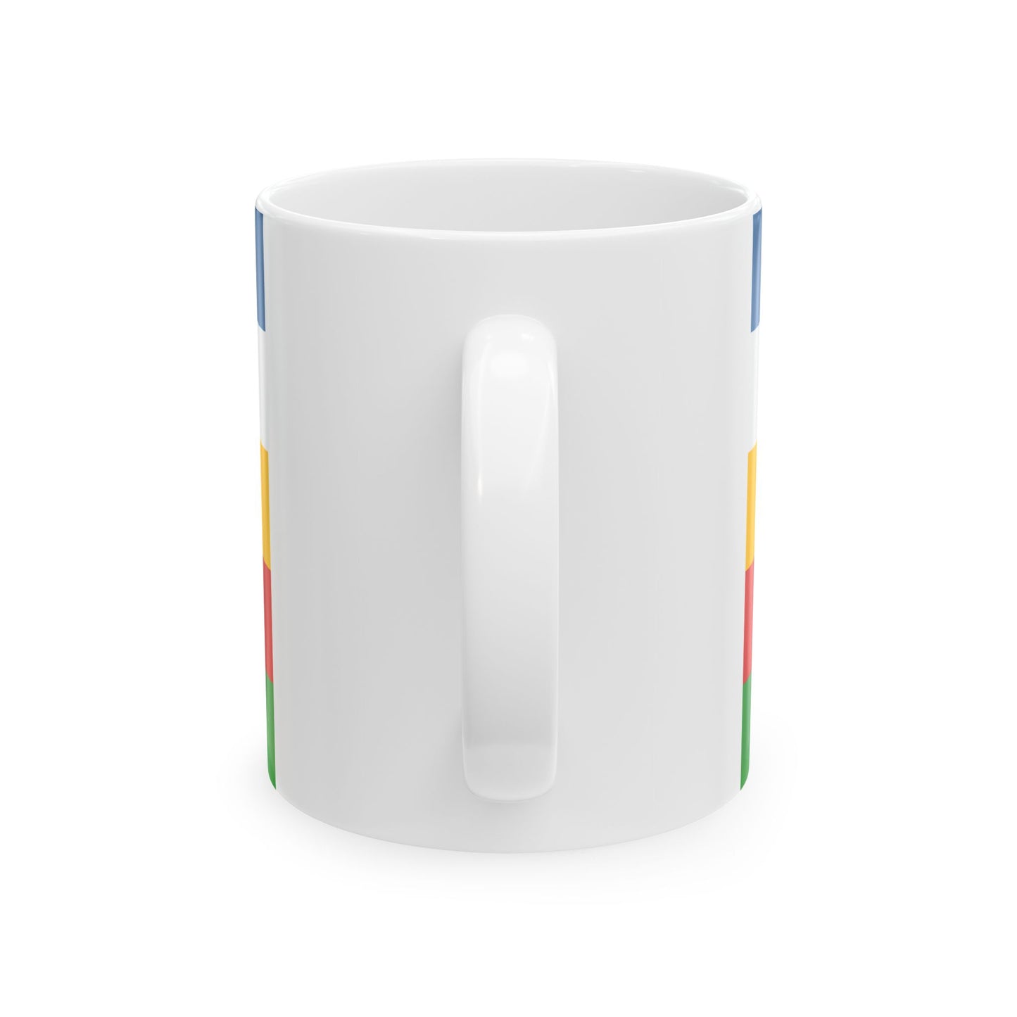 Imperial Chinese Navy Fleet Commanders Flag 1905-1909 (China) White Coffee Mug-Go Mug Yourself