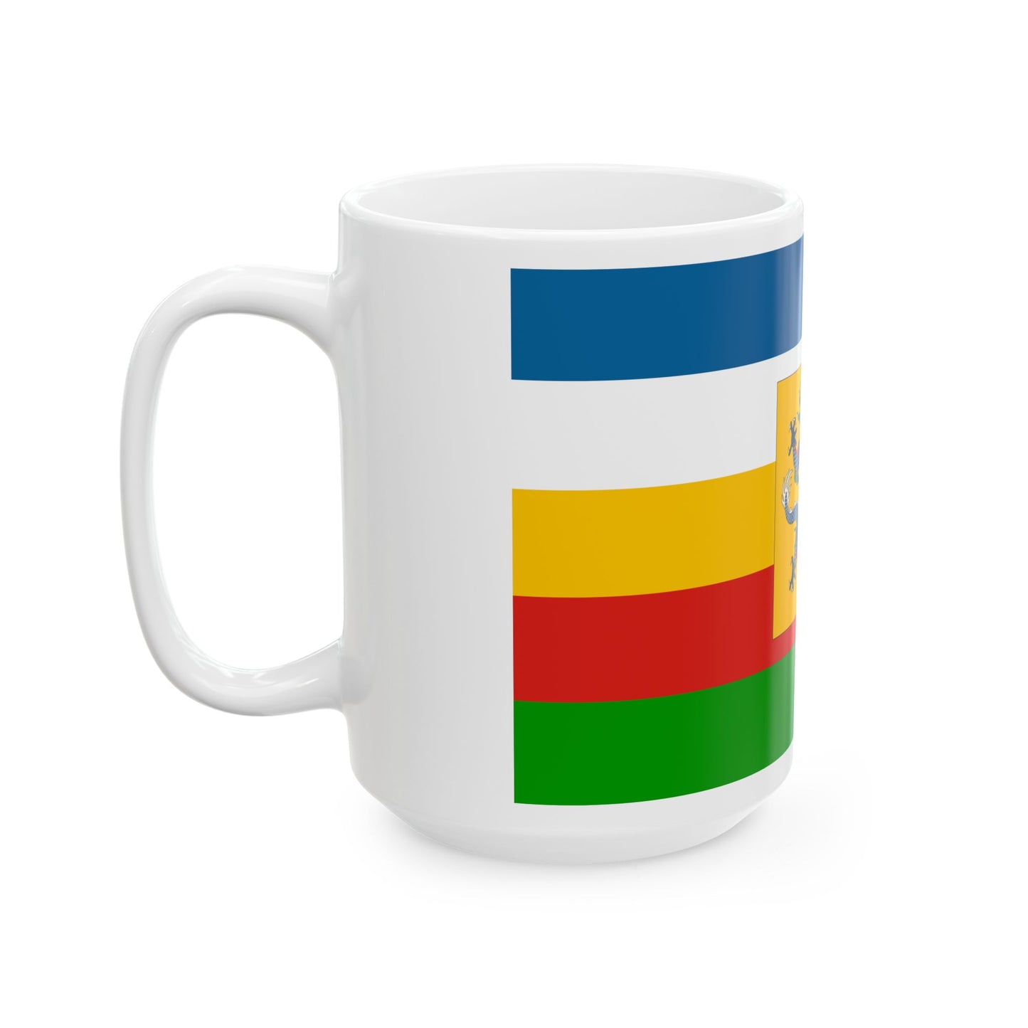 Imperial Chinese Navy Fleet Commanders Flag 1905-1909 (China) White Coffee Mug-Go Mug Yourself