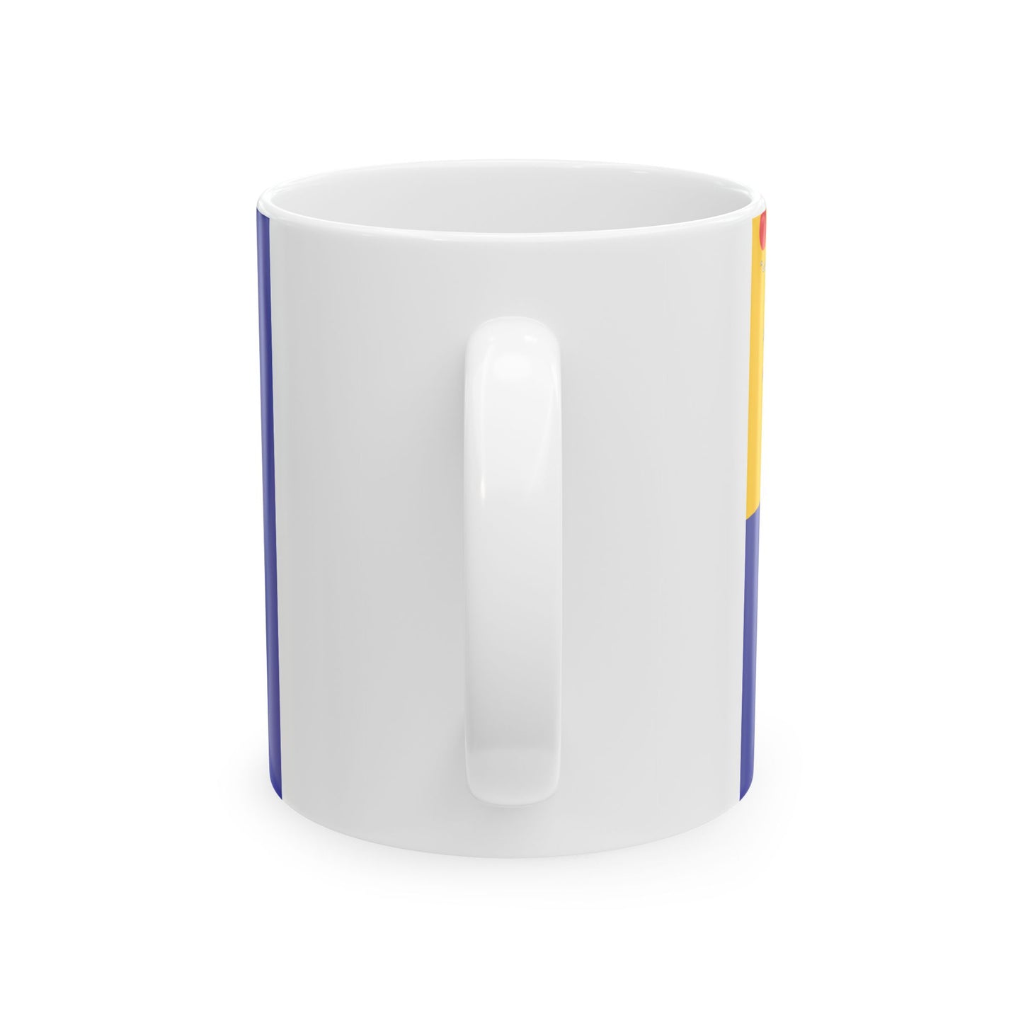 Imperial Chinese Navy Rear Admirals Flag 1909-1911 (China) White Coffee Mug-Go Mug Yourself
