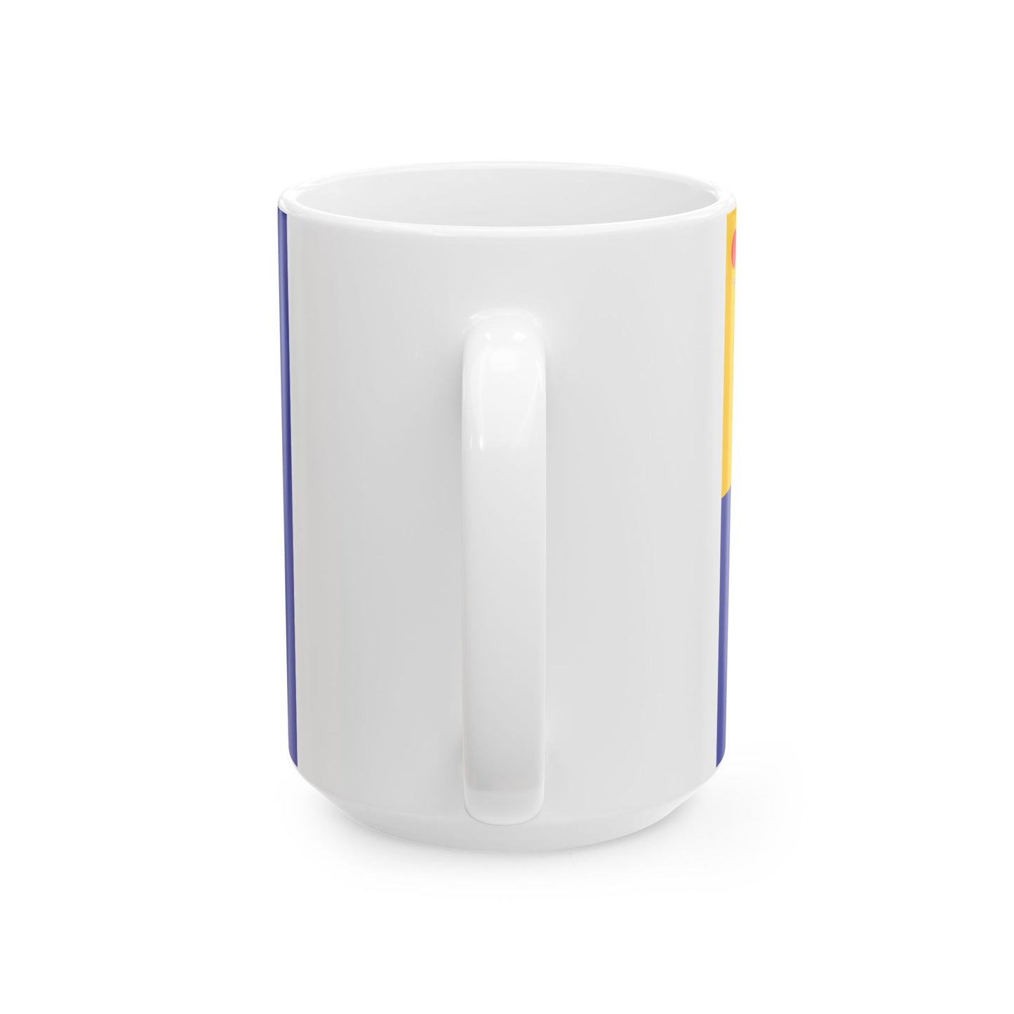 Imperial Chinese Navy Rear Admirals Flag 1909-1911 (China) White Coffee Mug-Go Mug Yourself