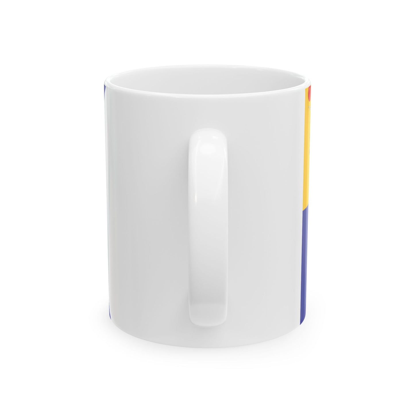 Imperial Chinese Navy Senior Officers Flag 1909-1911 (China) White Coffee Mug-Go Mug Yourself