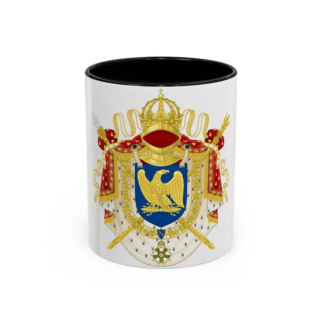 Imperial Coat of Arms of France (1804-1815) - Accent Coffee Mug 11oz Black - Go Mug Yourself
