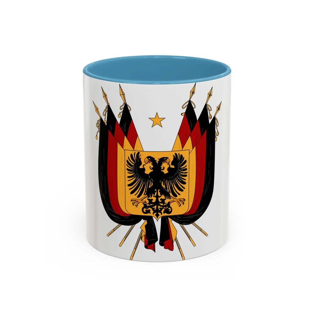 Imperial Coat of arms of Germany (1848) - Accent Coffee Mug 11oz Light Blue - Go Mug Yourself