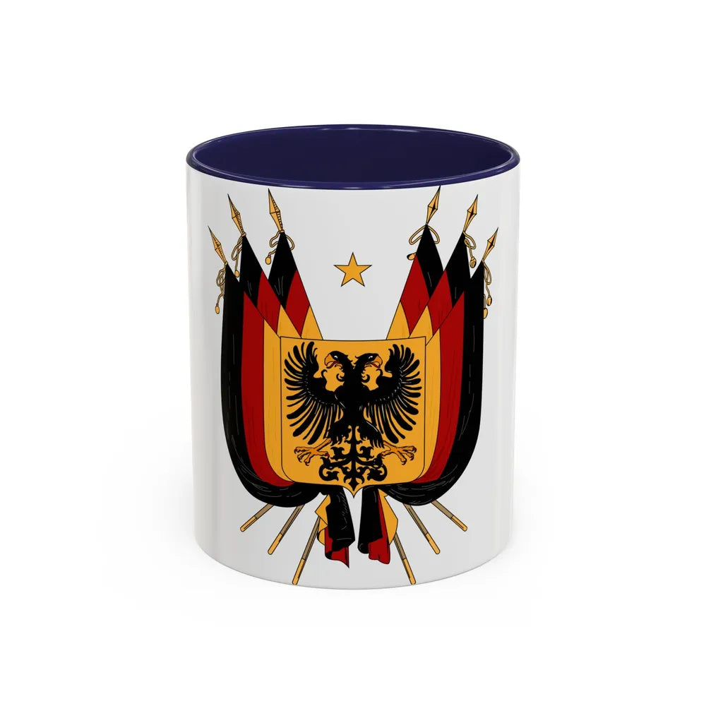 Imperial Coat of arms of Germany (1848) - Accent Coffee Mug 11oz Navy - Go Mug Yourself