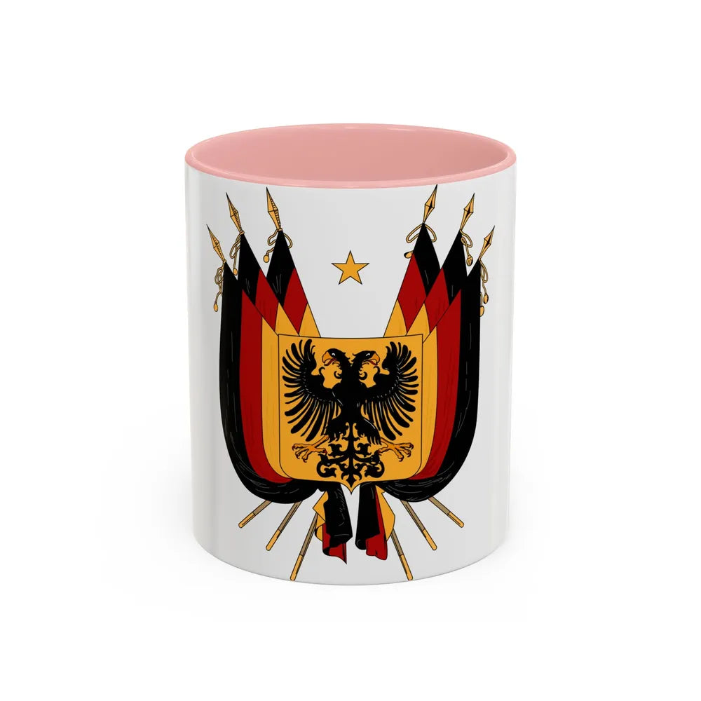 Imperial Coat of arms of Germany (1848) - Accent Coffee Mug 11oz Pink - Go Mug Yourself