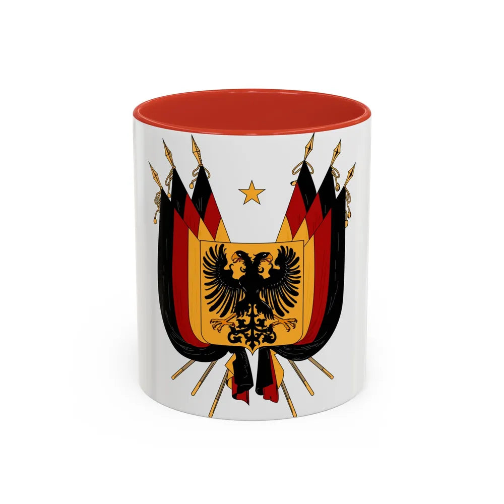 Imperial Coat of arms of Germany (1848) - Accent Coffee Mug 11oz Red - Go Mug Yourself