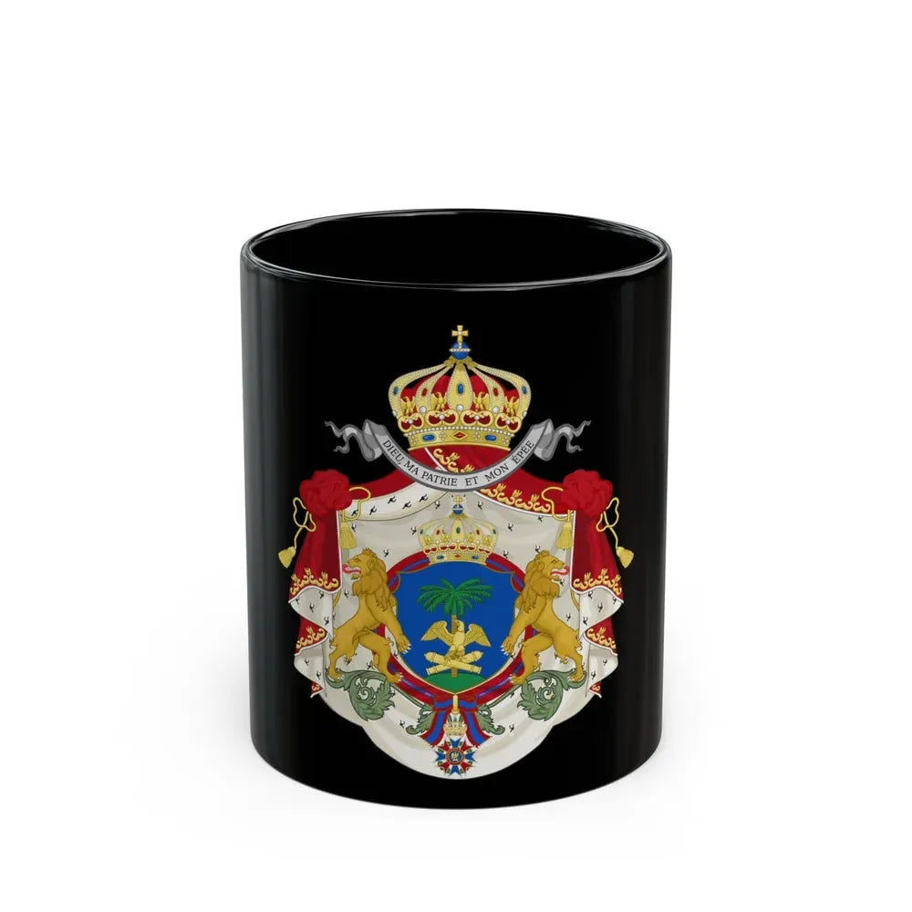 Imperial Coat of Arms of Haiti (1849-1859) - Black Coffee Mug 11oz - Go Mug Yourself