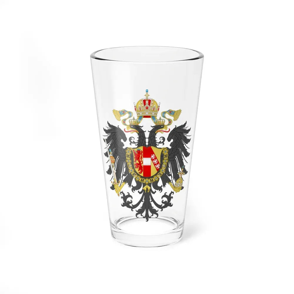 Imperial Coat of Arms of the Empire of Austria (1815) - Pint Glass 16oz 16oz - Go Mug Yourself