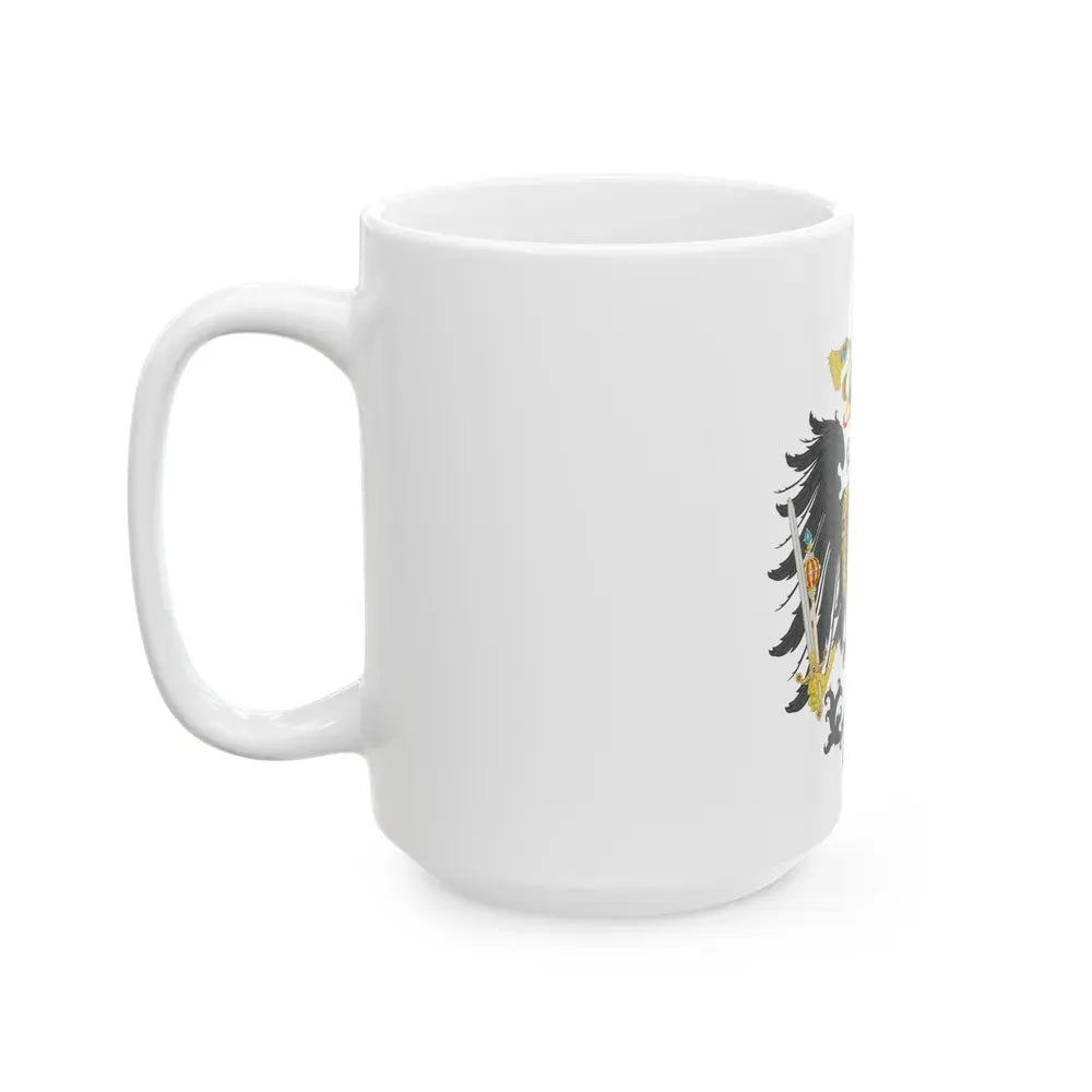 Imperial Coat of Arms of the Empire of Austria (1815) - White Coffee Mug - Go Mug Yourself